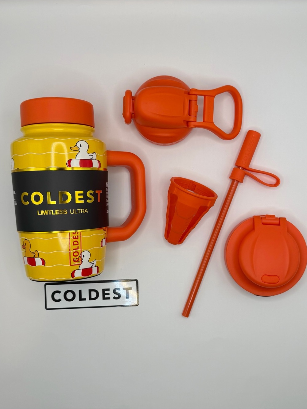 Limitless Ultra 15 oz ✨Baby Duckies✨ Travel Mug with Orange Accessories